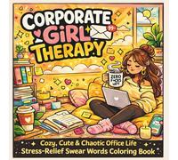 Corporate Girl Therapy: Cozy, Cute & Chaotic Office Life - Stress-Relief Swear Words Coloring Book for Women Navigating the Beautifully Unhinged World of Office Life