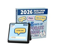 Corporate Jargon Desk Calendar 2026 | Page A Day Desk Calendar With 365 Days Of Corporate Jargon, Daily Monthly Tracker, Versatile Applications, For Schedule Tracking Coworkers Home Family