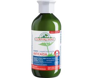 Corpore Sano - Champú Anticaída, con Pro-Vitamina B5 y Germinados de Trigo, Soja, Ginseng y Aloe Vera de Cultivo Bio Certificado, Vegano y Natural, sin Parabenos, Colorantes ni Siliconas, 300ml