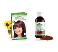 Corpore Sano Pack Coloracion Caoba 5.5 Permanente 140ml + Champu Henna para cabellos caoba 300ml - Tinte de coloración sin amoníaco, resorcinol ni parabenos. Champú natural de Henna