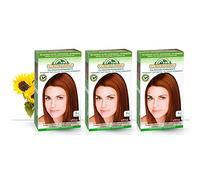 Corpore Sano Pack x3 Unidades Tinte Avellana 6.43 Permanente 140ml - Tinte de coloración sin amoníaco, resorcinol ni parabenos. Los champús naturales de Henna poténcia la durabilidad del color
