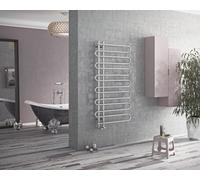 Corpotherma Boa radiador de baño, guiado por agua, tubos rectos redondos, cromado, profundidad: 90mm, BOA1400600CR, Versión: 600x1400mm