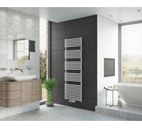 Corpotherma Ponera radiador de baño, guiado por agua, tubos rectos de acero de precisión, profundidad: 52mm, blanco, PO1838750W, Versión: 750x1838x30mm