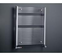 Corpotherma Rondeo radiador de baño, guiado por agua, tubos curvados de acero de precisión, profundidad: 50mm, cromado, RO1172600CR, Versión: 600x1172mm