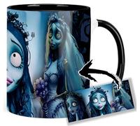 Corpse Bride Tim Burton Helena Bonham Carter Emily Taza Interior y Asa Negra Ceramica Mug
