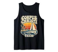 Corpus Christi State Texas TX Velero Vintage Camiseta sin Mangas