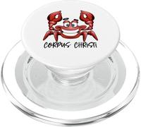 Corpus Christi Texas Beach Familia Vacaciones en Grupo Cangrejo PopSockets PopGrip para MagSafe