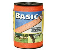 Corral - Cinta de Valla básica Unisex (20 mm x 200 m), Color Amarillo y Naranja