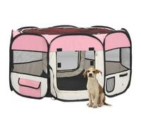 Corral de lona para perros color Rosa
