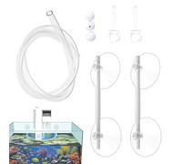 Corral flotante para pecera, barrera acuática, 1 divisor para control de vegetación, bucle de silicona con soporte de succión, equipo de acuario, protector de plantas para bettas y camarones