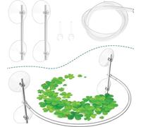 Corral flotante para plantas, anillo de alimentación de peces, corral flotante para acuario, interceptar plantas flotantes, mejora la calidad del agua, accesorios para peceras de acuario para todas