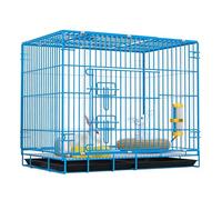 Corral Plegable para Conejos, Corral para Cachorros Y Gatos con Puerta, Jaulas De Malla Metálica Encriptada De 2 Cm para Interiores Y Exteriores, Valla Metálica para Mascotas (Blue,51x34x41cm)