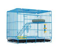 Corral Plegable para Conejos, Corral para Cachorros Y Gatos con Puerta, Jaulas De Malla Metálica Encriptada De 2 Cm para Interiores Y Exteriores, Valla Metálica para Mascotas (Blue,69.2x51x58.5cm)