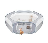 Corralito de animales pequeños, corral de juego para mascotas, fácil de limpiar, cerca de patio, corral de juego para mascotas, corral de ejercicio, valla de patio, conejo, corralito plegable para