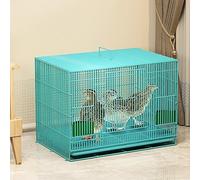 Corralito de interior para gallinero, jaula plegable para conejos con bandeja extraíble, red de alambre de metal, ideal para pollos, patos, conejos y gatitos, casa duradera para animales pequeños