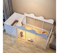 Corralito de metal para gatos - Corral para perros en interiores, corral de conejo, jaula de cobayas, jaula plegable para jerbo, cachorro, valla de alambre de bricolaje