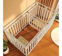 Corralito for Perros Parque for Perros Longitud: 80/100/120 Cm Plegable Hecho De Tubo Galvanizado Diseño De Cierre A Presión Fácil De Limpiar Jaula De Mascotas(White,120x60*60cm)