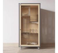 Corralito interior para gatos con puerta de hierro, ruedas, diseño multicapa, malla transpirable e iluminación para mayor comodidad y seguridad de las mascotas
