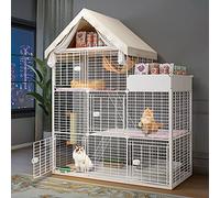 Corralito interior para gatos, recinto desmontable para animales pequeños, gran espacio de ejercicio para 1-2 gatos