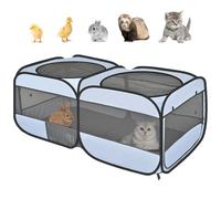 Corralito para Animales pequeños, Jaula para Mascotas pequeñas, Jaula para Mascotas, Tienda de campaña para Pollitos, Corrales, gallinas, gallinas, gallineras, portátil, Plegable, Valla de Patio al