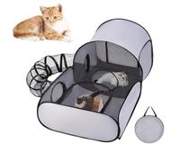 Corralito para gatitos, tienda de campaña para gatos, para gatos al aire libre, para 1-2 gatos, recinto plegable, fácil instalación y almacenamiento, proporciona un espacio seguro para gatitos