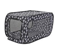 Corralito plegable para animales pequeños para jaula, tienda de campaña con cubierta, cama portátil desplegable para cachorros, gran ventilación de malla, tienda rectangular para mascotas