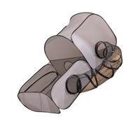 Corralito plegable para gatos con ventilación y protección solar para exteriores, refugio con tela para acampar, casa para gatos, refugio para gatos con túnel de juego