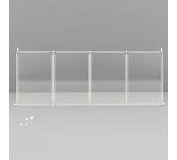 Corralito plegable para gatos, perros pequeños y conejos, plástico de resina duradero con ganchos adhesivos fuertes, dos métodos de instalación