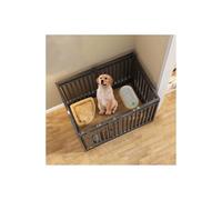 Corralito plegable resistente para perros, recinto para mascotas de 9 paneles para uso en interiores y exteriores, ideal para cachorros y perros