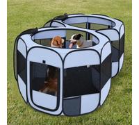 Corralito portátil Extragrande 2 en 1 para Gatos, sin Montaje para Gatos de Interior Cerrado, Corral de Juego para Perros al Aire Libre, Tienda de campaña para Cachorros, casa de campaña, condominio