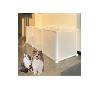 Corralito portátil para mascotas, valla de ejercicio resistente para animales pequeños, ligero y fácil de instalar con puerta, ideal para cachorros, gatos y mascotas pequeñas