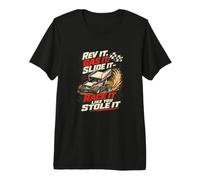 Corre como si lo hubieras robado Humor de Carreras en Pista de Tierra Camiseta Premium