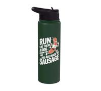 Corre como un perro te persigue divertido correr Stainless Steel Insulated Water Bottle