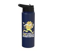 Corre como una abeja te está persiguiendo divertido maratón de correr Stainless Steel Insulated Water Bottle
