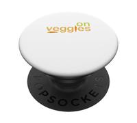 Corre en Verduras: Correr, Vegano, Vegetariano Paz Mundial, Gimnasio PopSockets PopGrip Adhesivo