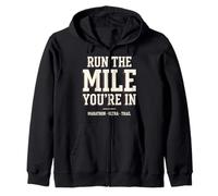 Corre la Milla en la Que estás en Marathon Ultra Runner Sudadera con Capucha