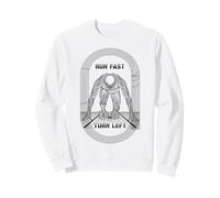 Corre rápido, Gira a la Izquierda, Corredor de Atletismo, Sprinter Man Sudadera