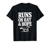 Corre sobre heno y Esperanza para los Amantes de los Caballos Camiseta