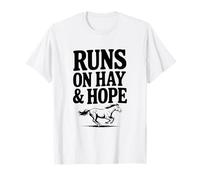 Corre sobre heno y Esperanza para los Amantes de los Caballos Camiseta