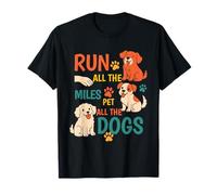 Corre Todas Las Millas Mascota a Todos los Perros Runner Running Dog Camiseta