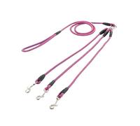 Correa 3 en 1 para perros múltiples para 3 perros, correa giratoria para caminar y entrenar mascotas (rojo y azul)