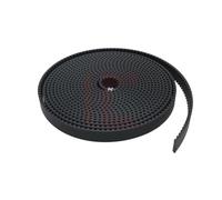 Correa abierta Correa síncrona 10mm 15mm 20mm Correa de acero(10 meter,BLACK -_WIDTH 6MM)