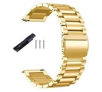 Correa acero inoxidable, Correas de reloj 20 mm 22 mm Correa de reloj de acero inoxidable de liberación rápida Hebilla plegable de metal Accesorios de reloj Correa de reloj de pulsera de repuesto(Gold