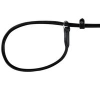 Correa activa Trixie para retriever, cosido redondo, 1,70 m/ø 8 mm, negro
