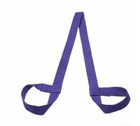 Correa ajustable de algodón para esterilla de yoga para esterillas de ejercicio, correa ligera manos libres con bucle seguro, 180 cm (morado oscuro)