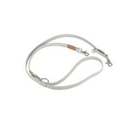 Correa ajustable de cuero - TRIXIE - 2,00 m - 15 mm - Gris claro - Ajustable en 3 posiciones - Ganchos de liberación