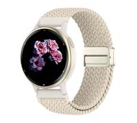 Correa ajustable de nylon con cierre en bucle, Compatible with Samsung Galaxy Watch Band 7/FE/6/5/4/3 & Watch 5 Pro & 6/4 Classic & Gear S3/S2, (20mm y 22mm), cierre magnético, Luz estelar