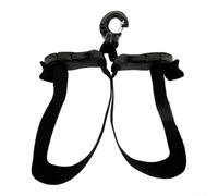 Correa Ajustable para Aletas con Doble Hebilla de Liberación Rápida | Doble hebilla liberación rápida, ajuste para fácil bajo agua, correa 21x2.5cm, plástico , buceo seguro(Black)
