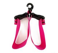 Correa Ajustable para Aletas con Doble Hebilla de Liberación Rápida | Doble hebilla liberación rápida, ajuste para fácil bajo agua, correa 21x2.5cm, plástico , buceo seguro(Red)