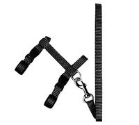 Correa ajustable para el pecho para gatos y gatitos, arnés para caminar, correa a prueba de escapes, suministro para mascotas, color negro